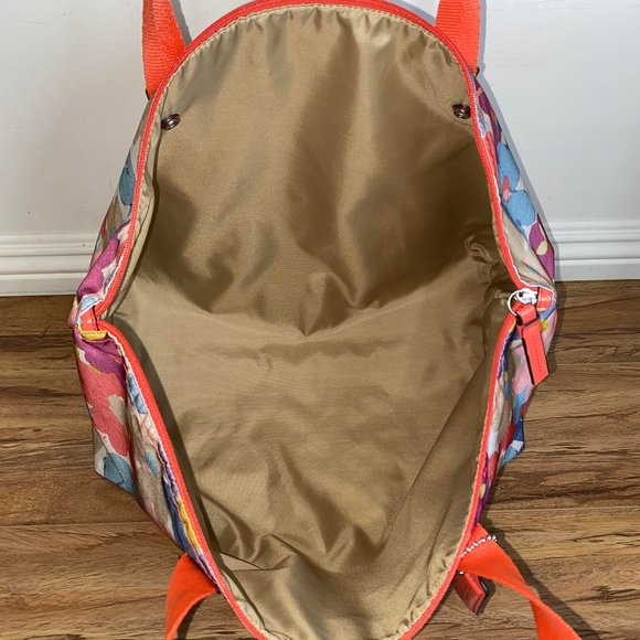 ❤️❤️❤️❤️SOLD❤️❤️❤️❤️Coach Floral Fabric-Nylon Bag & Snap Pouch🧡 - Picture 7 of 17